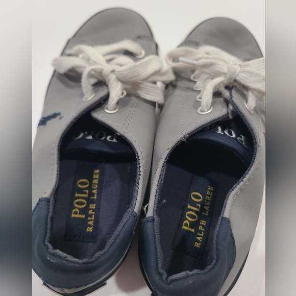 Polo Ralph Lauren Gray Sneakers boys sz.1 - Picture 4 of 6